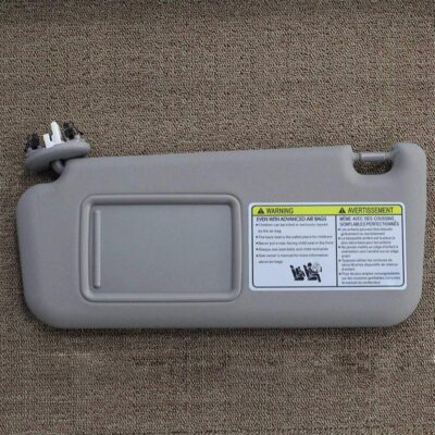 Dasbecan Front Left Driver Side Sun Visor with Vanity Light Compatible with Toyota RAV4 2006-2013 Replaces# 74320-42501-B2 74320-42500-B0 (Gray) - Image 6