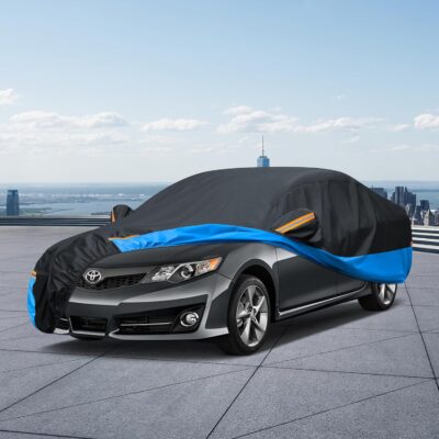 Car Cover Waterproof All Weather Outdoor Windproof Dustproof UV Protection Fit Sedan BMW 2 Series,Chevrolet Cobalt，Dodge Neon，KIA Sephia，Nissa Versa - Image 7