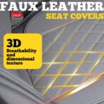 LINGVIDO Car Seat Covers for Front Seats (2 Seats) - Premium Perforated Nappa Leather,Waterproof Shield, Omni-Adapt Fit for SUVs Sedans, Ideal for Rideshare & Pets - Image 6
