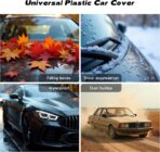 3 pcs Plastic Car Cover,Universal Disposable Car Covers,Waterproof Clear Car Cover for SUV, Sedan with Elastic Band for Outdoor Snow/Rain Weather Protection(15.7ft x 24.6ft) - Image 5