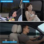XCBYT Car Window Shade for 2019-2024 Toyota RAV4 Window Covers Side Window Sun Shade Car Window Shade for Baby with Breathable Mesh Insulate Heat and UV for Sleep Camping Breastfeeding - Image 3