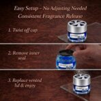 Super Sheet XL Gel Car Air Freshener - Cherry Scent, Luxury Glass Jar Auto Fragrance, Long Lasting Gel Diffuser for Car, Home & Office - Made in USA, New Car, 2 Pack - Image 3