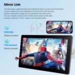 10.1" Rotatable Touch Screen Car Stereo Single Din - Android 13, Wireless CarPlay/Android Auto, 4-Core CPU, 2GB+32GB, GPS Navigation, Hi-Fi Sound, Bluetooth 4.2, AHD Backup Camera (Vertical Fit) - Image 7