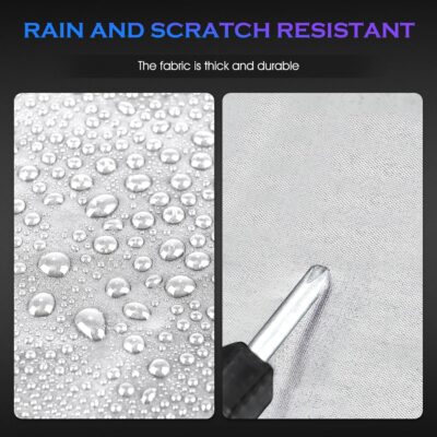 Car Cover Custom Fit for Toyota Camry 1996-2025,Honda Accord 2001-2025,6 Layers Truck Cover Waterproof All Weather for Automobiles,Outdoor Full Exterior Cover,Rain, Sun, Wind Protection,Silver - Image 4