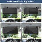 NAZZO Sun Visor Extender for Car, Sun Blocker with PC Sunshade Lens, Magnetic Mounting Adjustable Position, Protect from Glare, UV Rays, Snow Blindness for Safe Driving, Universal for Car, SUV (Black) - Image 2