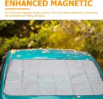 BETOOKY Magnetic Thickened Windshield Sunshade for Cars and Suvs, 160x120cm Front Window Sun Shield, Heat and UV Protection Automotive Interior Sunshade for Daytime Use - Image 9