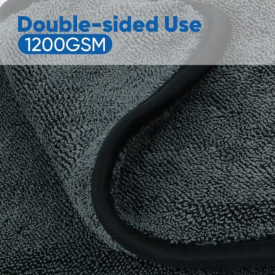 HOMEXCEL Professional Car Drying Towel (36"x 24") with Twisted-Loop Technology, 1200GSM for a Streak-Free Finish – Microfiber Towels for Cars, Trucks, SUVs, RVs and Motorcycles - Image 4
