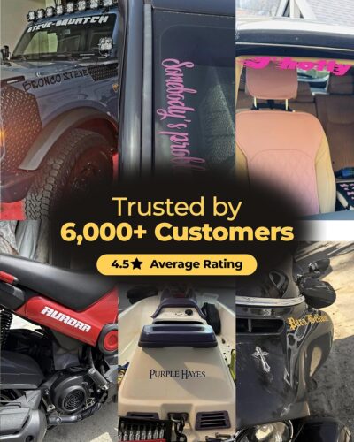 Custom Windshield Decal - Personalized Text Decals for Vehicles - Waterproof Custom Decals for Cars, Truck, SUV, Vehicle Lettering - Car Window Sticker from 12 to 48 inches - Car Decal Banner - Image 10