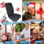 AEROiVi Car Seat Cushion with Back Support Pillow,Breathable 3D Air Mesh,Non-Slip Bottom, Lumbar Support Car Seat Cushion for Long Sitting,Comfort Car Seat Protector,Car Seat Pad Works with Truck,SUV - Image 5