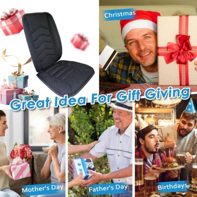 AEROiVi Car Seat Cushion with Back Support Pillow,Breathable 3D Air Mesh,Non-Slip Bottom, Lumbar Support Car Seat Cushion for Long Sitting,Comfort Car Seat Protector,Car Seat Pad Works with Truck,SUV - Image 5