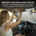 Funny Dog Car Sun Shade for Windshield - Cool Husky & French Bulldog in Hawaiian Shirts - 170T Silver Coated UV Reflector - Heat Shield for Cars, SUVs, Trucks (Standard(63"x31.5" / 160cm x 80cm)) - Image 5