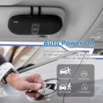 Bluetooth Car Speaker Phone: Hands Free Calling Kits 6W in car Speakerphone for Safe Driving - Support Siri Google Assistant Voice Calls/Motion Auto ON Off - BC990P - Image 4