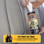 Chemical Guys Leather Cleaner and Conditioner Detailing Kit - Leather Care Kit For Natural, Synthetic, Faux, Pleather, and More for Car Interiors, Apparel, Furniture, Boots & Accessories - 9 Items - Image 7