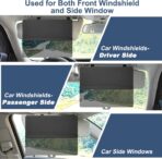 NAZZO Sun Visor Extender for Car, Sun Blocker with PC Sunshade Lens, Magnetic Mounting Adjustable Position, Protect from Glare, UV Rays, Snow Blindness for Safe Driving, Universal for Car, SUV (Black) - Image 7