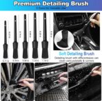 NIKCOSMK Car Cleaning Kit, Car Detailing Kit with Car Vacuum 8000PA High Suction, Car Interior Cleaning Supplies with Detailing Brushes, Windshield Cleaner Tool, Car Accessories for Men & Women - Image 4