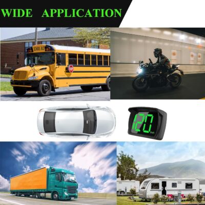 Digital GPS Speedometer MPH, Heads Up Display with Large LED Font, Golf Cart Universal HUD Speed Meter for Car, Truck, Motorcycle - Image 6