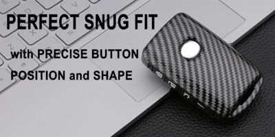 Key Fob Cover Case fit for Mazda 3 Hatchback, Mazda CX4 CX5 CX8 CX9 CX-30 6 WAZSKE11D01 ABS Carbon Fiber Pattern - Image 7