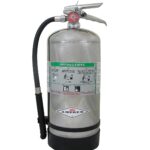 Amerex C260 6 Liter Class K Wet Chemical Fire Extinguisher with Stainless Steel Valve and Wall Hanger for Kitchen Use