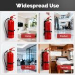 INMOZATA 5 Pack Fire Extinguisher Mount Bracket, 5 LB Fire Extinguisher Brackets Metal Strap Holder for Homes, Warehouses, Cars, Factories, Ships - Image 5