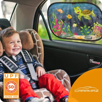 Car Window Shade for Baby with Certified UV-Protection 2 Pack - 21"x14" - Image 3