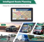 GPS Navigator for Car Truck RV, 7-Inch Car GPS with 2026 Maps Free Lifetime Updates, Voice Guidance, Speed Camera Alerts, Custom Truck Routing, Turn-by-Turn Voice Guidance (Blue) - Image 2
