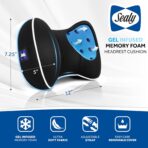 Sealy Memory Foam Neck Pillow for Car or Office Chair – Cervical Neck Pillow, Cooling Car Headrest Pillow or Office Chair Cushion for Neck - Image 7