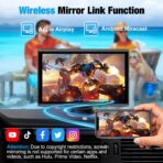 7 inch Carplay Screen for Car - Supports Wireless Apple Carplay & Android Auto, Portable Touchscreen with Bluetooth, Navigation, Voice Control, Mirror Link,Universal for All Cars (Black) - Image 6