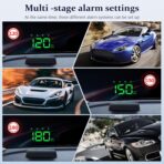 Heads up Display for Cars,Car HUD Head up Display W2S,Speedometer for Car,Digital Speedometer for Car Plug and Play,Speedometer with Overspeed Alarm,Automatic Brightness Adjustment,LED Large Font - Image 3