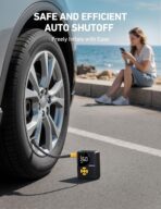 AstroAI L7 Mini Tire Inflator Portable Air Compressor,150 PSI Portable Tire Inflator for Car,Mini Bike Pump,Tire Inflator for Cars,Motorcycle,Bike,Ball with Tire Pressure Gauge&LED Lights - Image 5