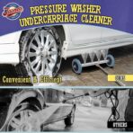 16 Inch Undercarriage Pressure Washer Attachment, Pressure Washer Undercarriage Cleaner, Under Car Washer Attachment with 3 Extension Wand, 4000 PSI - Image 4