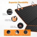 MIXJOY Dog Seat Cover for Back Seat Waterproof Dog Seat Covers for Cars, Car Seat Protector for Dogs, Nonslip Back Seat Cover for Trucks & SUV - Image 7