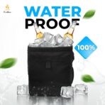 EcoNour Foldable Car Trash Bag Hanging, Garbage Bag and Waterproof Trash Can for Car, Leakproof Trash Can, SUV and Truck Seat Backs, Home, Office - Holds 2.5 Gallons (Black) - Image 3