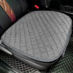 surpassme Comfortable Car Seat Covers Universal Front Seat Coves for Car Accessories with Storage Pockets, Padded Car Interior Covers for Automotive, SUV, Truck, and Van(Grey)