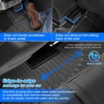 K4 Floor Mats - Car Mats for Kia K4 5 Seats 2025 2026, All Weather Floor Mats and Cargo Liner for K4 Accessories, Heavy Duty Rubber Mats, Car Accessories - Image 3