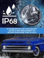 ZIMABLUE 7 inch LED Headlight 2PCS Cool White High Low Beam Plug and Play 7" round Headlights H6024 LED Headlight DOT Approved Compatible with Jeep Wrangler JK TJ CJ, Truck SUV etc (Reflector (2pcs)) - Image 8