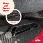 Lusso Gear Car Seat Gap Organizer - Pack of 2 - Prevents Items Falling & Seat Gap Filler - Universal Fit 0.5"-2" Slots & Automotive Use - Easy Clean Design for Auto Accessories - Gray Faux Leather - Image 6