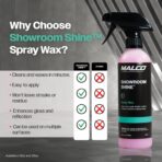 Malco Showroom Shine Spray Car Wax and Instant Detailer - Best Car Wax Spray for Professional Finish/Easy to Use Instant Detailer/Cleans and Waxes Painted Surfaces, Metal and Glass (110416) - Image 5