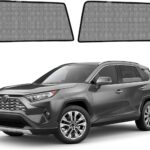 RAV4 Specific Side Window Sun Shades, 2019-2024 Rear Vehicle Interior Shade for Baby Mesh Car Window Covers, Breathable, UV Protection and Heat Insulation (RAV4（2019-2024）, Rear Side-2pcs)