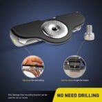 Nilight 90025B Led Light Bar Mounting Brackets 2pcs Universal Hood Led Work Light led Pods Mount Bracket Clamp Holder for SUV Truck Off Road Installed No Need Drilling, 2 Years Warranty,Black - Image 4