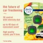 Febreze Car Air Freshener Vent Clip Multipack Mango Splash Scent, Long Lasting Smell Fighter for Strong Odors Car Febreze Clip Automotive Vent Air Freshener 4 Count - Image 7