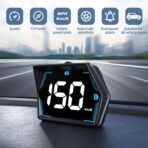 Universal Car HUD GPS Speedometer G20 Car Heads-up Display Plug and Play with USB Connection,Displays MPH, Comes with Compass Over Speed Alert HD Display Speedometer for All Vehicles - Image 5