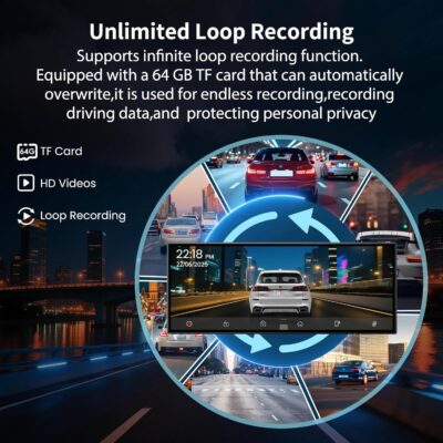 Largest 11.5 inch Wireless CarPlay Screen for Car, A-pple CarPlay & Android Auto HD Touchscreen with 4K Dash Cam/1080P Backup Camera/Navigation/Bluetooth/Voice Control/FM/Mirror Link,for All Vehicles - Image 5