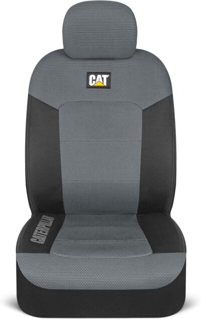 Cat MeshFlex Automotive Seat Covers for Cars Trucks and SUVs – Gray Car Seat Covers for Front Seats, Truck Seat Protectors with Comfortable Mesh Back, Set of 2 - Image 7