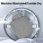 surpassme Comfortable Car Seat Covers Universal Front Seat Coves for Car Accessories with Storage Pockets, Padded Car Interior Covers for Automotive, SUV, Truck, and Van(Grey) - Image 3