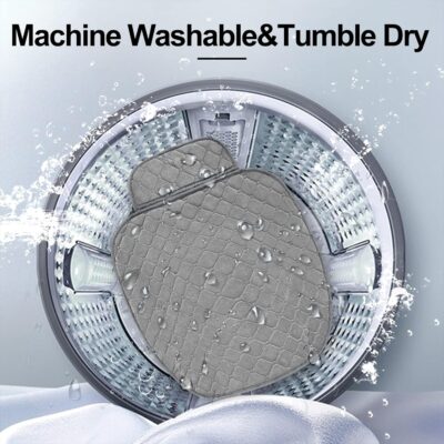 surpassme Comfortable Car Seat Covers Universal Front Seat Coves for Car Accessories with Storage Pockets, Padded Car Interior Covers for Automotive, SUV, Truck, and Van(Grey) - Image 3