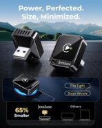 Jemluse Wireless CarPlay Adapter for Apple - Mini Size, Fast Stable Connection Convert Wired to Wireless Car Play Dongle for iPhone iOS 10+, Plug & Play for Cars from 2016+ w/USB-C (Black) - Image 8