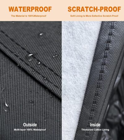 Car Cover Waterproof All Weather for Automobiles Winter Snowproof Rain UV Protection Heavy Duty Outdoor Sedan Car Cover & Car Snow Cover Universal Fit for Sedan Length Up to 194’’ - Image 8
