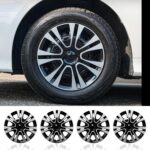 15 inch Wheel Covers for Iron Rim Wheel Cover,15 in Hubcaps Set of 4 Plastic Replacement Hub Cap Accessories for Car (Petal Style, 15 inch)