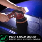 Turtle Wax Hybrid Solutions Ceramic Car Polish and Wax, Light Scratch Remover, Durable Paint Protection, Extreme Water Beading, High Gloss Shine, Hand or Machine Polisher Use, 14 oz (Pack of 1) - Image 3