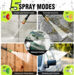 Pressure Washer, Portable Power Washer, 4 Quick Connect Nozzles, High Pressure Cleaning Machine for Car Fence Driveway Patio Washing and More - Image 3